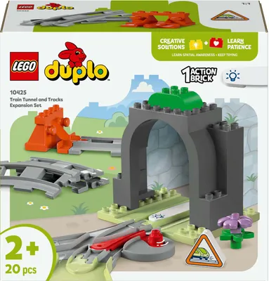 Image de LEGO LEGO® DUPLO 10425 Tunnel ferroviaire et rails - Set d'extension 10425