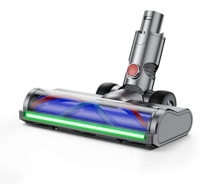 Elektrische Bodenbürste für Dyson V6, mit LED, für Hartböden & Teppich