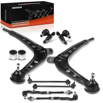 Image de Trainage avant pour BMW Série 3 E46 Touring - Kit de réparation complet pour l'essieu avant (10 pièces) - Modèles de 2000 à 2005