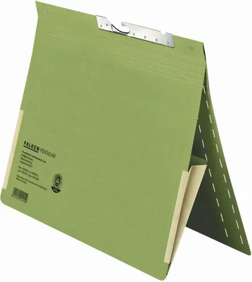 Produktbild von Falken Pendelhefter DIN A4, Behördenheftung, Dehntasche, Schlitzstanzung, grün