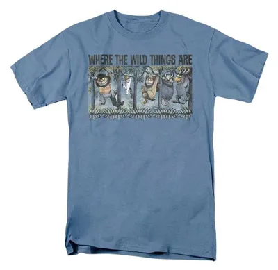 Immagine prodotto di "Where the Wild Things Are" - T-shirt unisex da uomo/donna, modello TV39136 (taglia XL), colore blu Carolina