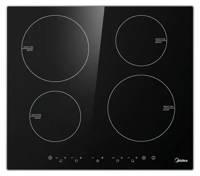Produktbild von Midea Induktionskochfeld autark KI400IX, 4 Kochfelder, Touch Control, Booster, 60 cm rahmenlos