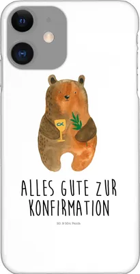 Produktbild von Mr. & Mrs. Panda Iphone 11 Handyhülle Bär Konfirmation - Weiß - Geschenk, Hülle, Kirche, Handy Schutzhülle, Teddybär, Gottesdienst, Pro, Evangelisch, Cover