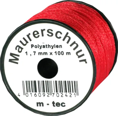 Produktbild von Lot-Maurerschnur 100 m x Ø 1,7 mm Rot