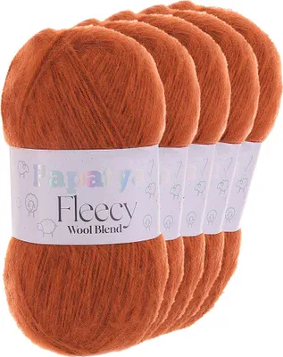 Produktbild von 5 x 100g Papatya Fleecy Kuschelgarn 20% Wolle  Häkelgarn Strickgarn