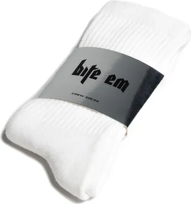 Produktbild von BITE EM Crew Socken - Tennissocken 1 Paar Premium Sportsocken, Sneakersocken /Schwarz-Weiß-/EU36-47