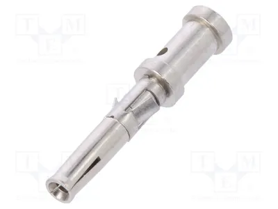 Imagen del producto de 1x Conector hembra niquelado, tipo SA3544/S, con conexión a presión, conector PX