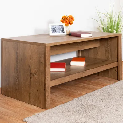 Produktbild von Wohnzimmertisch Farbe: Eiche Dunkelbraun 53x120x60 cm