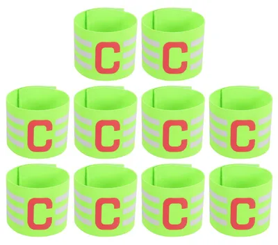 Image de Lot de 10 brassards de capitaine de football pour les sports d'équipe