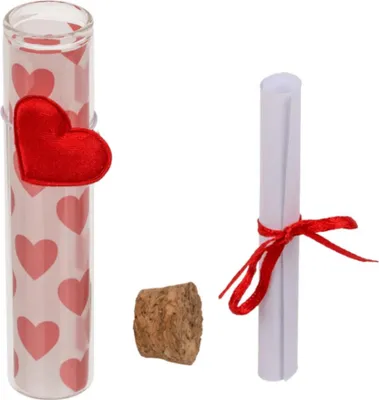 Produktbild von OOTB Glasfläschen mit Korkenverschluss Love