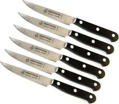 Produktbild von 6 Stück Brotzeitmesser 4 1/2" POM Marsvogel Solingen # 82 45 02