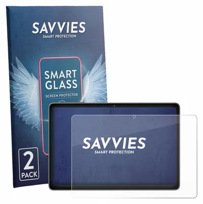 Produktbild von 2x Savvies Schutzglas Folie für Mentume K80 10.1" 9H Panzer Schutzfolie Glas Displayschutz klar transparent