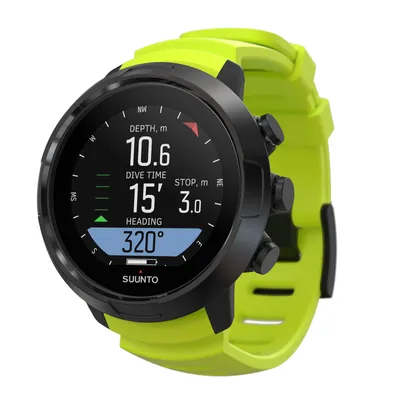 Produktbild von Suunto D5 ohne Sender Tauchcomputer im Armbanduhr-Format, Farbe:schwarz/grün