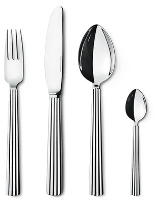 Imagen del producto de Georg Jensen - Juego de cubiertos Bernadotte, 24 piezas, para 6 personas