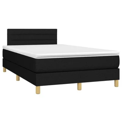 Obrázok produktu pre vidaXL Box spring posteľ s matracom čierna 120x190 cm látka