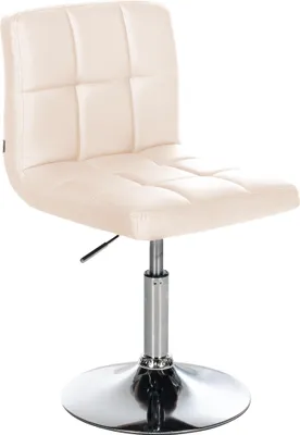 Image de CLP Palma Lounger V2 : chaise longue en similicuir, réglable en hauteur et pivotante. Blanche