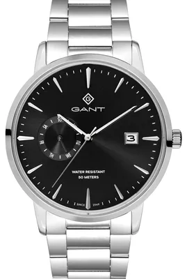 Produktbild von GANT Herrenuhr Quarzuhr silber / schwarz onesize Herren 43 mm G165015, G165018, G165019, G165021