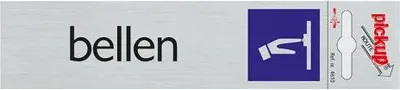 Produktbild von Aluminium-Luftpolsterschild – 165 x 44 mm, selbstklebend.