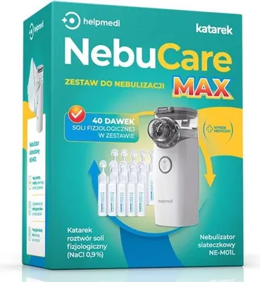 Image de Inhalateur pour enfants Helpmedi NebuCare Max + solution saline
