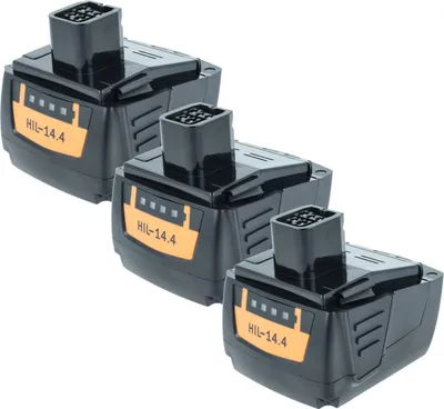 Produktbild von vhbw 3x Akku kompatibel mit Hilti SFH 144-A CPC 14.4V, SF144-A, SFH 144-A, SFL 144-A, SF 144-A CPC 14.4 V Werkzeug (4000 mAh, Li-Ion, 14,4 V)