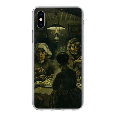 Produktbild von MuchoWow® Handyhülle Schutzhülle Hülle für iPhone Xs Die Kartoffelesser - Vincent van Gogh Silikon Softcase Handy Hülle - Handytasche