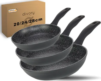 Pfannenset 3-teilig 20/24/28 cm Induktion Antihaft