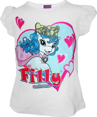 Produktbild von 84646 Disney Filly Unicorn T-Shirt Mädchen Weiß Gr. 98 – Magisches Einhorn-Motiv für kleine Träumer