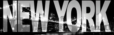 Obrázek produktu pro New York Art Print Obraz - New York, panorama v noci (53 x 158 cm)