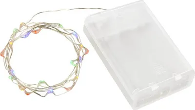Produktbild von Lex Light Micro LED Lichterkette Batterie 0,95m 20 LEDs multicolor innen