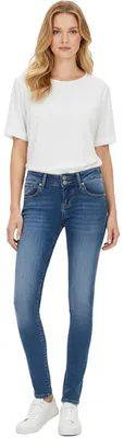 Produktbild von LTB Jeans Damen Skinny Jeans Julita X - High Waist SkinnyJeans mit Knopf & Reißverschluss und Stretch - Julita X ANGELLIS WASH Jeanshose blau 24W / L34