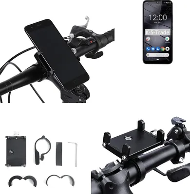 Produktbild von K-S-Trade Handyhalterung für das Fahrrad kompatibel mit Gigaset GS190 Halter Lenkstange Fahrradhalterung Motorrad Bike Mount Befestigung Smartphone