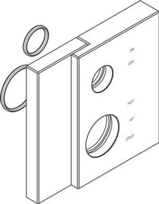 Produktbild von AXOR Axor 93598000 Rosette Absperr-/Umstellventil