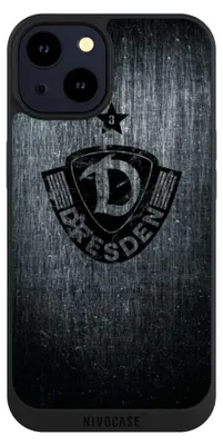 Produktbild von NIVOCASE Handyhülle für Apple iPhone 14 Hülle NIVOpure Case Schwarz Offizielles Lizenzprodukt SG Dynamo Dresden Vintage