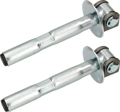 Immagine prodotto di KOTARBAU® Set di 2 cerniere per cancelli regolabili con ancoraggio + rosetta Ideale per carichi pesanti Tassello chimico Cerniera per cancelli zincata M20 Ø 27 mm
