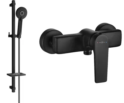 Zdjęcie produktu dla Mexen Lynx DQ40 bateria prysznicowa z zestawem prysznicowym, czarna - 74594DQ40-70