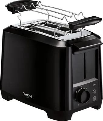 Immagine prodotto di TEFAL Toaster 2Schlitz 800W 7St. Auft.Aufw.Brötchenaufsatz sw TT 1408