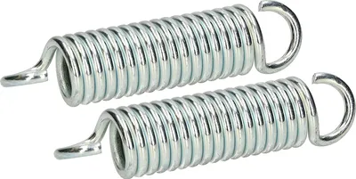 Produktbild von KOTARBAU® 2er Set Zugfeder 5mm Feder für Hängematte 18 Windungen Schwingfeder Zugfeder mit Haken Feder für Hängesessel Outdoor & Indoor Stahl Silber