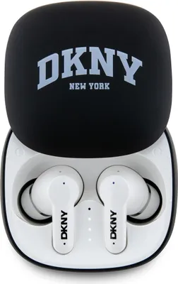 Produktbild von DKNY Bluetooth-Kopfhörer DKTWS3DNYAK, schwarz, TWS, Bluetooth, 3D-Sound, Gummi, matte Oberfläche