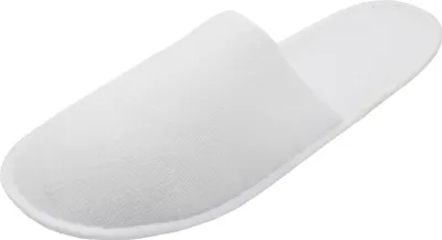 Produktbild von Frottierslipper/Pantoffeln, Universalgröße, 100% Polyester, weiß