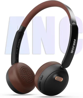 Produktbild von Over Ear Kopfhörer mit Geräuschunterdrückung, 70 Stunden Spielzeit, ANC/ENC ,leicht,mit eingebautem Mikrofon,für Kinder,Studenten,Sport,Fitnessstudio