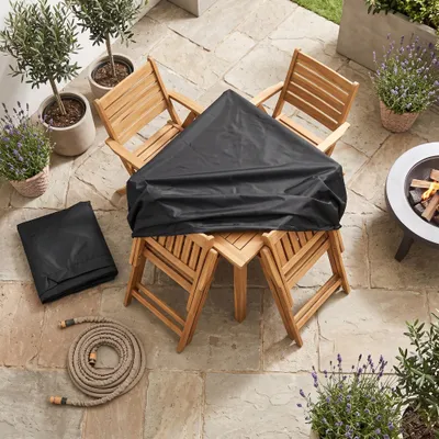 Image de Housse de protection pour meubles de jardin, imperméable, résistante au vent et aux déchirures, dimensions 90 x 90 x 90 cm, pour canapé d'extérieur