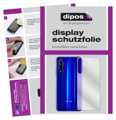 A collage of images showing instructions for applying a screen protector and a product shot of a phone with a screen protector.