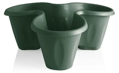 Image de BAMA Pot de fleurs TRIFOGLIO, vert
