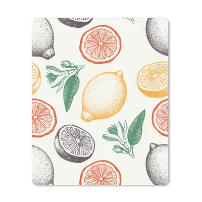 Produktbild von MuchoWow® Mauspad Mousepad Obst - Vintage - Küche - Muster 30x40 cm - Mousepads - Maus Mat - Pad - Mausunterlage - Mausmatten