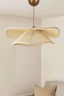 Produktbild von Opviq, Duvela, Kronleuchter, Creme, PLASTIK, 50 x 50 x 18-52 cm
