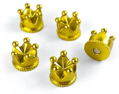 Productafbeelding van Trendform Magneten Kroon - set van 5 - goud