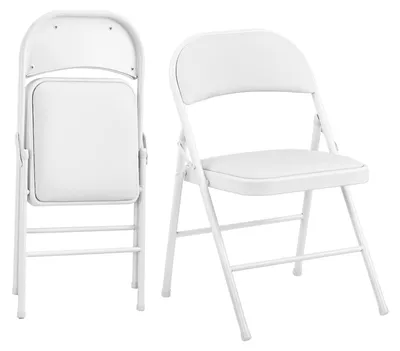 Productafbeelding van Omgoods - 2-Pack Vouwstoelen met Kussen en Rugleuning