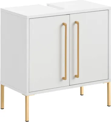 Produktbild von MÖBELPARTNER Waschbeckenunterschrank Sarah 148428 kreideweiß 57,1 x 30,1 x 61,2 cm