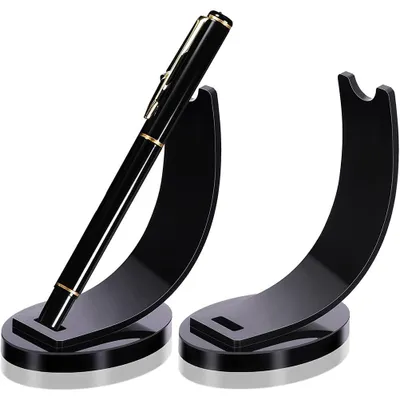 Produktbild von Acryl-Aufsteller für Stifte und Make-up-Pinsel, kompakter Stiftehalter mit 6 Fächern, transparenter Organizer für Schreibtisch und Büro