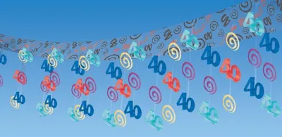 Produktbild von Deckengirlande 40. Geburtstag